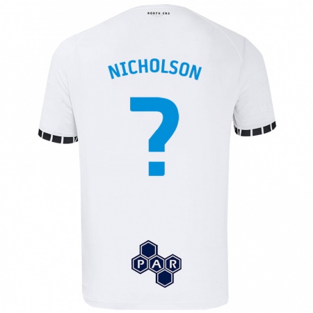 Kandiny Kinder Joseph Nicholson #0 Weiß Heimtrikot Trikot 2024/25 T-Shirt