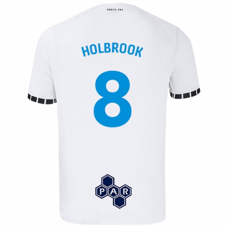 Kandiny Kinder Jess Holbrook #8 Weiß Heimtrikot Trikot 2024/25 T-Shirt