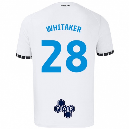 Kandiny Kinder Eve Whitaker #28 Weiß Heimtrikot Trikot 2024/25 T-Shirt