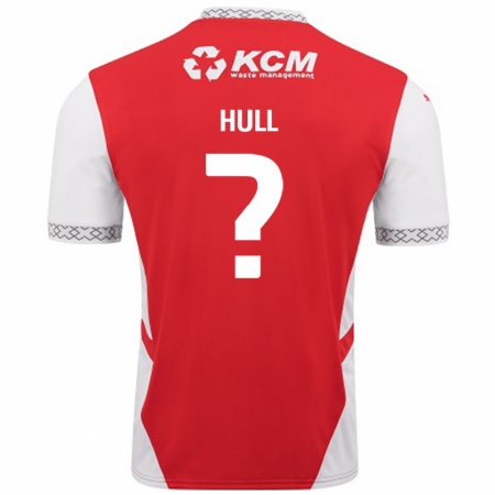 Kandiny Kinder Jake Hull #0 Rot Weiß Heimtrikot Trikot 2024/25 T-Shirt