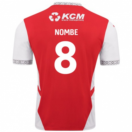 Kandiny Kinder Sam Nombe #8 Rot Weiß Heimtrikot Trikot 2024/25 T-Shirt