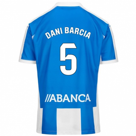 Kandiny Kinder Dani Barcia #5 Blau Weiß Heimtrikot Trikot 2024/25 T-Shirt