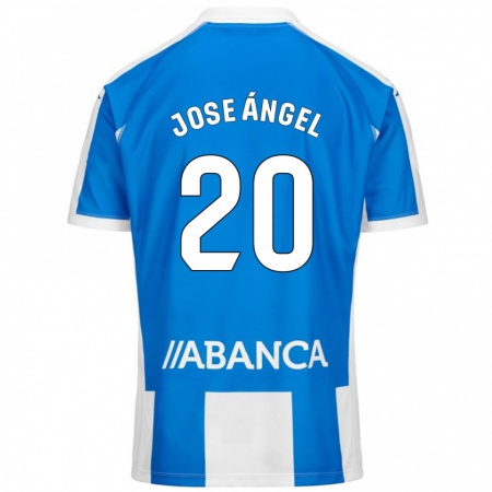 Kandiny Kinder José Ángel Jurado #20 Blau Weiß Heimtrikot Trikot 2024/25 T-Shirt