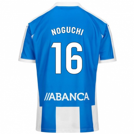 Kandiny Kinder Ayaka Noguchi #16 Blau Weiß Heimtrikot Trikot 2024/25 T-Shirt