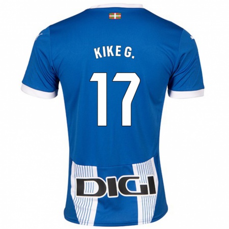 Kandiny Kinder Kike García #17 Blau Heimtrikot Trikot 2024/25 T-Shirt