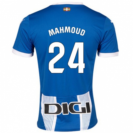 Kandiny Kinder Abdallahi Mahmoud #24 Blau Heimtrikot Trikot 2024/25 T-Shirt