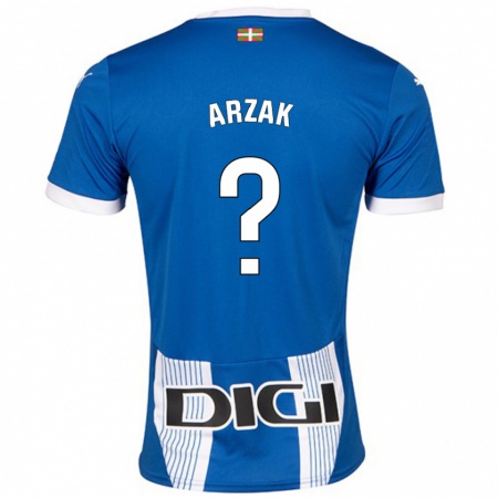 Kandiny Kinder Andoni Arzak #0 Blau Heimtrikot Trikot 2024/25 T-Shirt