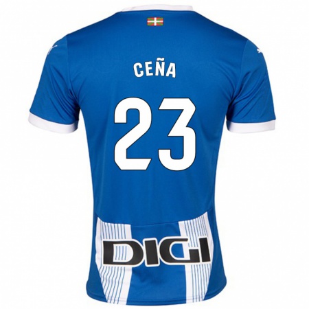 Kandiny Kinder Marcos Ceña #23 Blau Heimtrikot Trikot 2024/25 T-Shirt