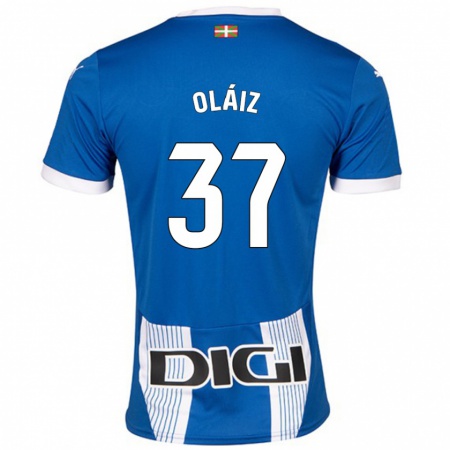 Kandiny Kinder Xanet Oláiz #37 Blau Heimtrikot Trikot 2024/25 T-Shirt