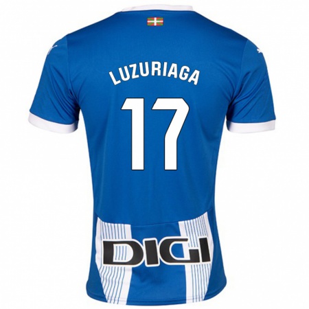 Kandiny Kinder Judith Luzuriaga #17 Blau Heimtrikot Trikot 2024/25 T-Shirt