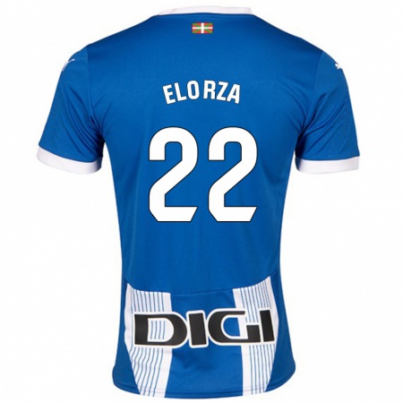 Kandiny Kinder Sheila Elorza #22 Blau Heimtrikot Trikot 2024/25 T-Shirt