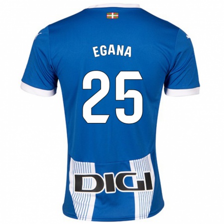 Kandiny Kinder Eider Egaña #25 Blau Heimtrikot Trikot 2024/25 T-Shirt