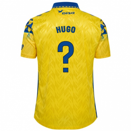 Kandiny Kinder Hugo Hernández #0 Gelb Blau Heimtrikot Trikot 2024/25 T-Shirt