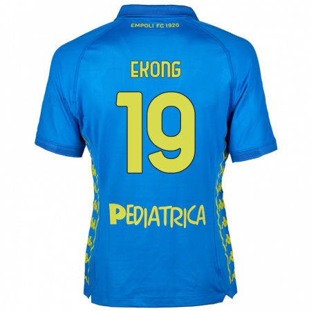 Kandiny Kinder Emmanuel Ekong #19 Blau Heimtrikot Trikot 2024/25 T-Shirt