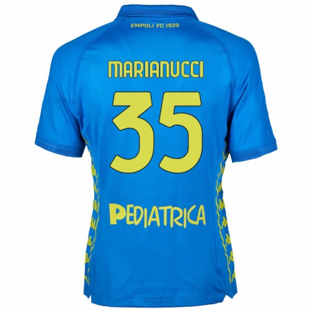 Kandiny Kinder Luca Marianucci #35 Blau Heimtrikot Trikot 2024/25 T-Shirt