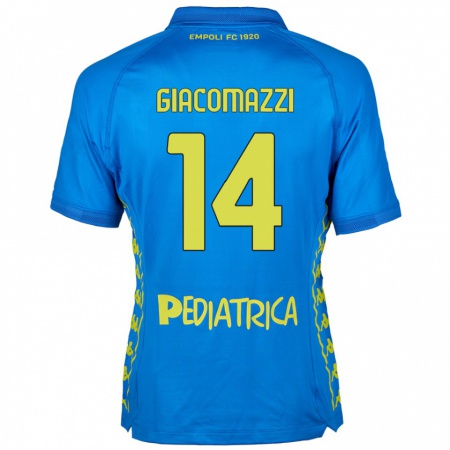 Kandiny Kinder Sebastián Giacomazzi #14 Blau Heimtrikot Trikot 2024/25 T-Shirt