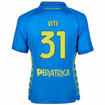 Kandiny Kinder Vittorio Viti #31 Blau Heimtrikot Trikot 2024/25 T-Shirt