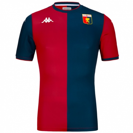 Kandiny Kinder Alessandro Marcandalli #27 Rot Dunkelblau Heimtrikot Trikot 2024/25 T-Shirt