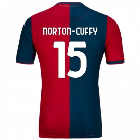 Kandiny Kinder Brooke Norton-Cuffy #15 Rot Dunkelblau Heimtrikot Trikot 2024/25 T-Shirt