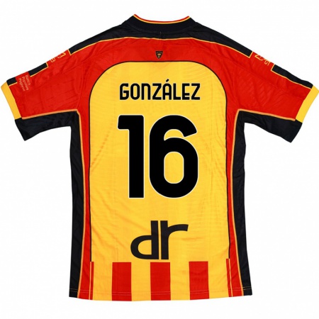 Kandiny Kinder Joan González #16 Gelb Rot Heimtrikot Trikot 2024/25 T-Shirt