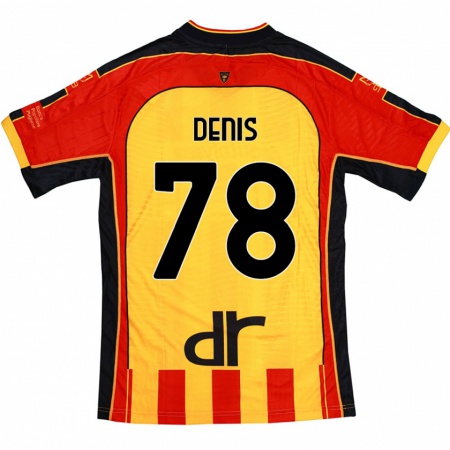 Kandiny Kinder Max Denis #78 Gelb Rot Heimtrikot Trikot 2024/25 T-Shirt