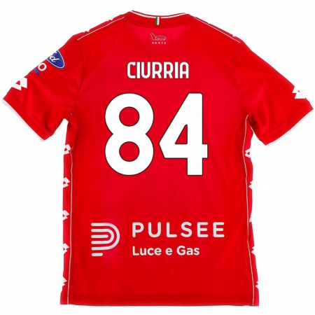 Kandiny Kinder Patrick Ciurria #84 Rot Weiß Heimtrikot Trikot 2024/25 T-Shirt