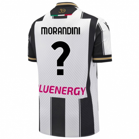 Kandiny Kinder Federico Morandini #0 Weiß Schwarz Heimtrikot Trikot 2024/25 T-Shirt