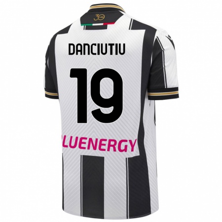 Kandiny Kinder Vlad Danciuțiu #19 Weiß Schwarz Heimtrikot Trikot 2024/25 T-Shirt