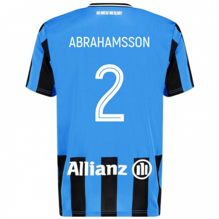 Kandiny Kinder Sejde Abrahamsson #2 Himmelblau Schwarz Heimtrikot Trikot 2024/25 T-Shirt