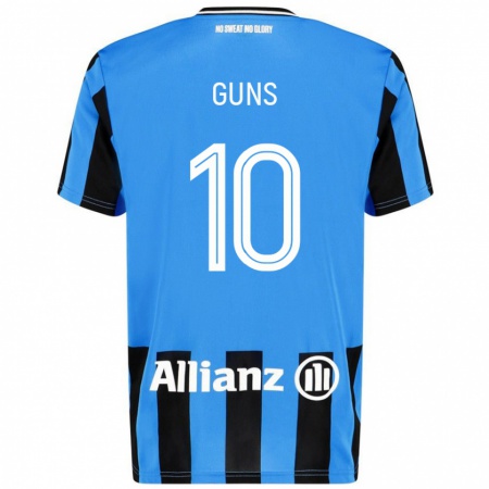 Kandiny Kinder Celien Guns #10 Himmelblau Schwarz Heimtrikot Trikot 2024/25 T-Shirt