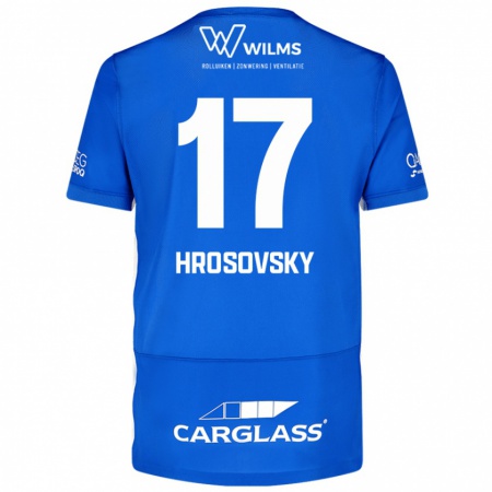 Kandiny Kinder Patrik Hrosovsky #17 Blau Heimtrikot Trikot 2024/25 T-Shirt