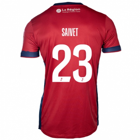 Kandiny Kinder Henri Saivet #23 Hellburgunderrot Heimtrikot Trikot 2024/25 T-Shirt