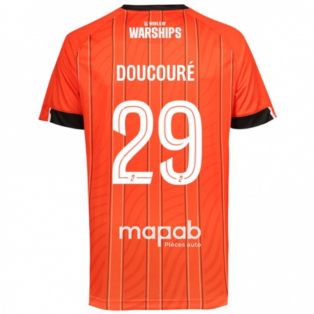 Kandiny Kinder Siriné Doucouré #29 Orange Heimtrikot Trikot 2024/25 T-Shirt