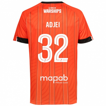 Kandiny Kinder Nathaniel Adjei #32 Orange Heimtrikot Trikot 2024/25 T-Shirt