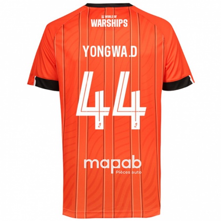 Kandiny Kinder Darlin Yongwa #44 Orange Heimtrikot Trikot 2024/25 T-Shirt