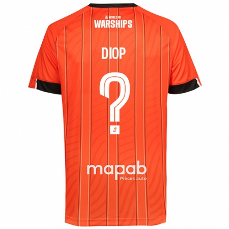 Kandiny Kinder Samba Diop #0 Orange Heimtrikot Trikot 2024/25 T-Shirt