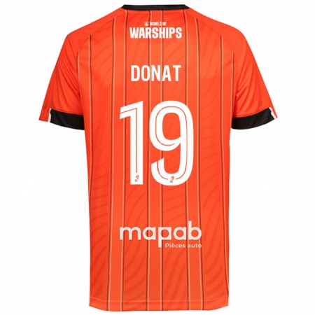 Kandiny Kinder Noa Donat #19 Orange Heimtrikot Trikot 2024/25 T-Shirt