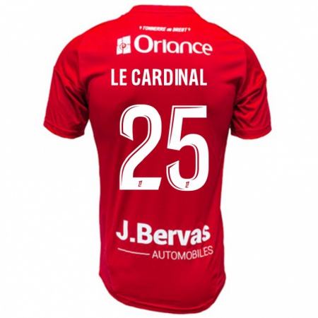 Kandiny Kinder Julien Le Cardinal #25 Rot Weiß Heimtrikot Trikot 2024/25 T-Shirt