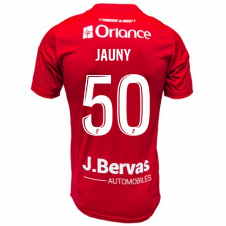 Kandiny Kinder Noah Jauny #50 Rot Weiß Heimtrikot Trikot 2024/25 T-Shirt