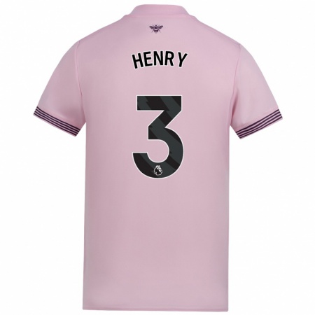 Kandiny Kinder Rico Henry #3 Rosa Auswärtstrikot Trikot 2024/25 T-Shirt