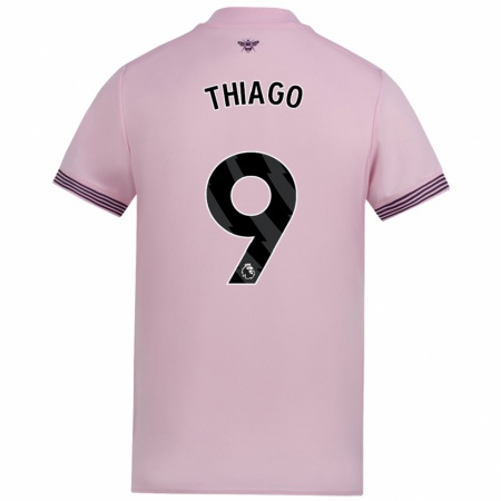 Kandiny Kinder Igor Thiago #9 Rosa Auswärtstrikot Trikot 2024/25 T-Shirt