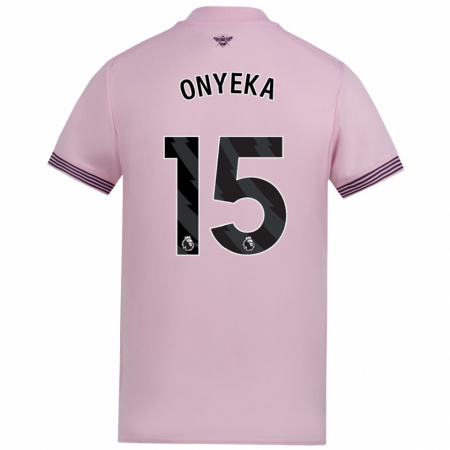 Kandiny Kinder Frank Onyeka #15 Rosa Auswärtstrikot Trikot 2024/25 T-Shirt