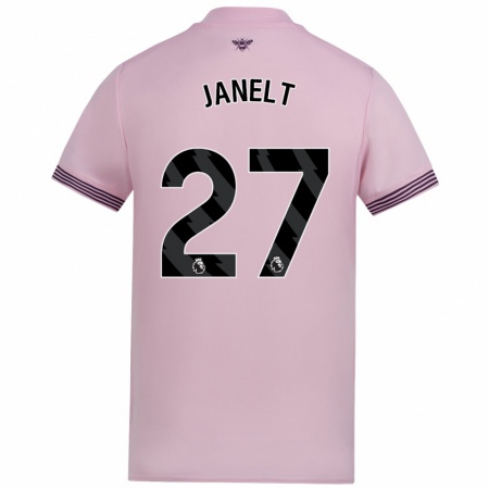 Kandiny Kinder Vitaly Janelt #27 Rosa Auswärtstrikot Trikot 2024/25 T-Shirt