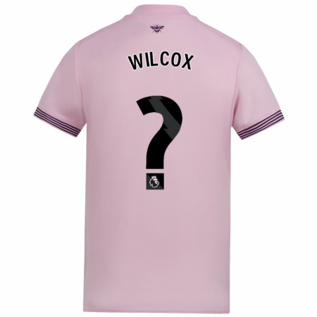 Kandiny Kinder Max Wilcox #0 Rosa Auswärtstrikot Trikot 2024/25 T-Shirt