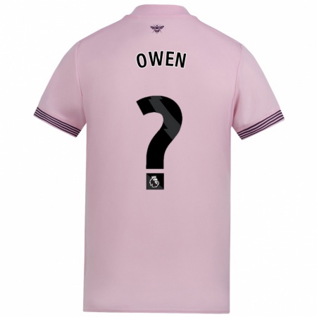 Kandiny Kinder Riley Owen #0 Rosa Auswärtstrikot Trikot 2024/25 T-Shirt