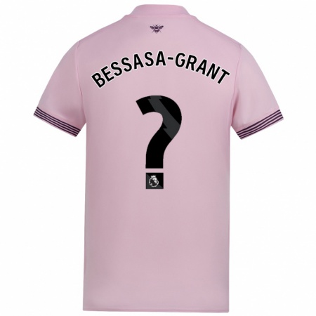 Kandiny Kinder Mekhai Bessasa-Grant #0 Rosa Auswärtstrikot Trikot 2024/25 T-Shirt