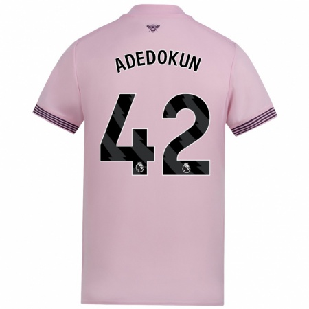 Kandiny Kinder Val Adedokun #42 Rosa Auswärtstrikot Trikot 2024/25 T-Shirt