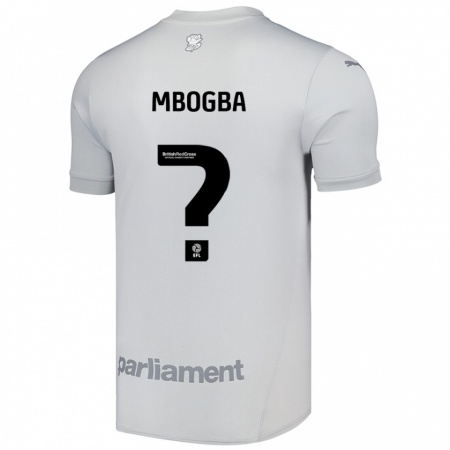 Kandiny Kinder Malachi Mbogba #0 Silbergrau Auswärtstrikot Trikot 2024/25 T-Shirt