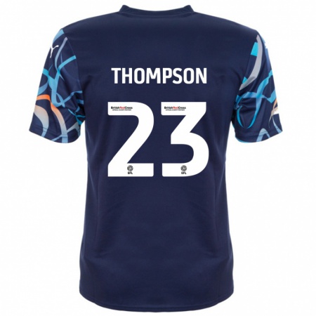 Kandiny Kinder Dominic Thompson #23 Marineblau Auswärtstrikot Trikot 2024/25 T-Shirt