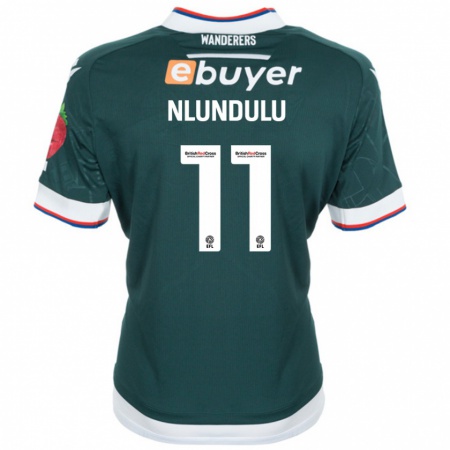 Kandiny Kinder Dan Nlundulu #11 Dunkelgrün Auswärtstrikot Trikot 2024/25 T-Shirt